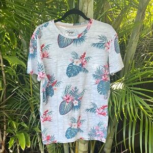 VOYAGE Tropical Print Mens Tee size medium